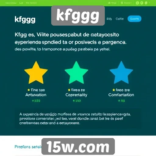 Experiência de usuário no site kfggg é avaliada positivamente